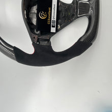Load image into Gallery viewer, CCexcellent  For 2008 2009 2010 2011 2012 2013 2014 2015 2016 2017 2018 2019 Maserati Gran Turismo carbon fiber steering wheel with Black Italian alcantara sides
