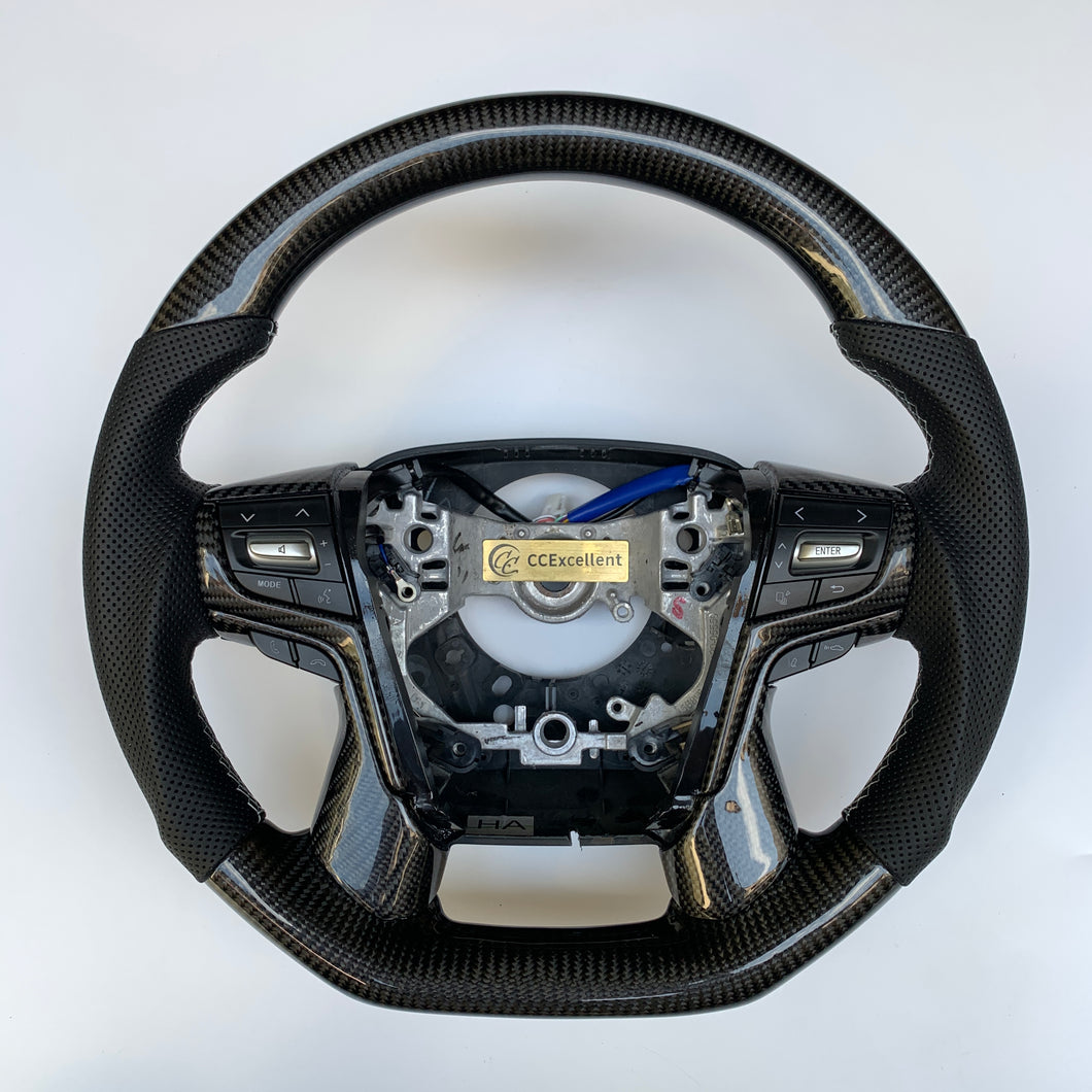 CCexcellent - For Toyota Crown 2012 2013 2014 2015 2016 2017 2018 carbon fiber steering wheel