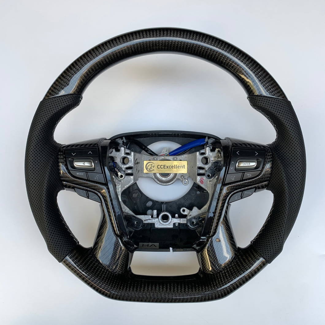 CCexcellent - For Toyota Land Cruiser Prado 2017 2018 2019 2020  carbon fiber steering wheel