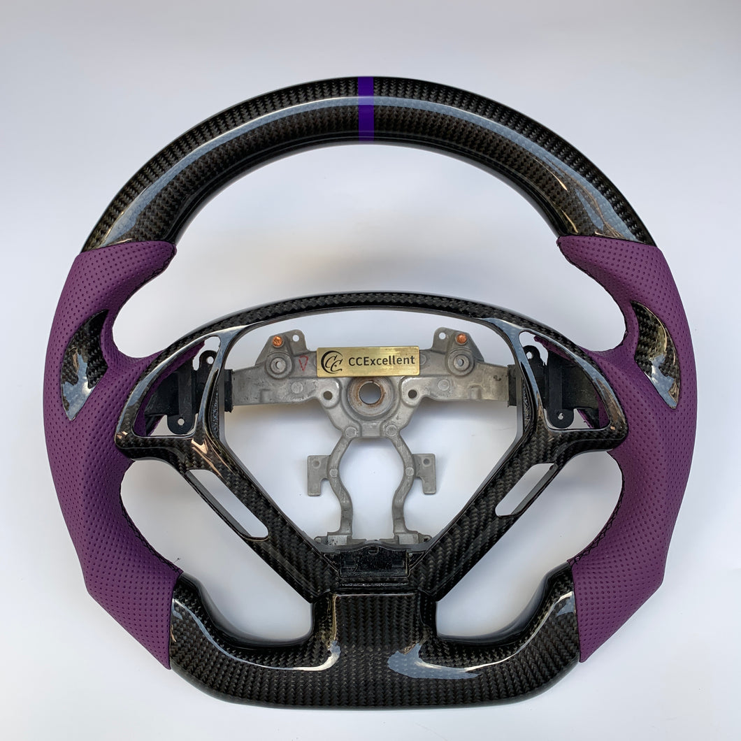 CCexcellent For Infiniti EX35 EX37 2008-2017carbon fiber steering wheel