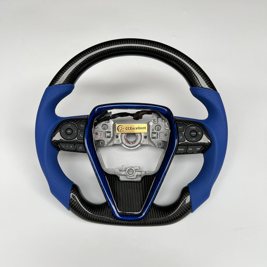 CCexcellent -For Toyota Camry 2018 2019 2020 2021  carbon fiber steering wheel