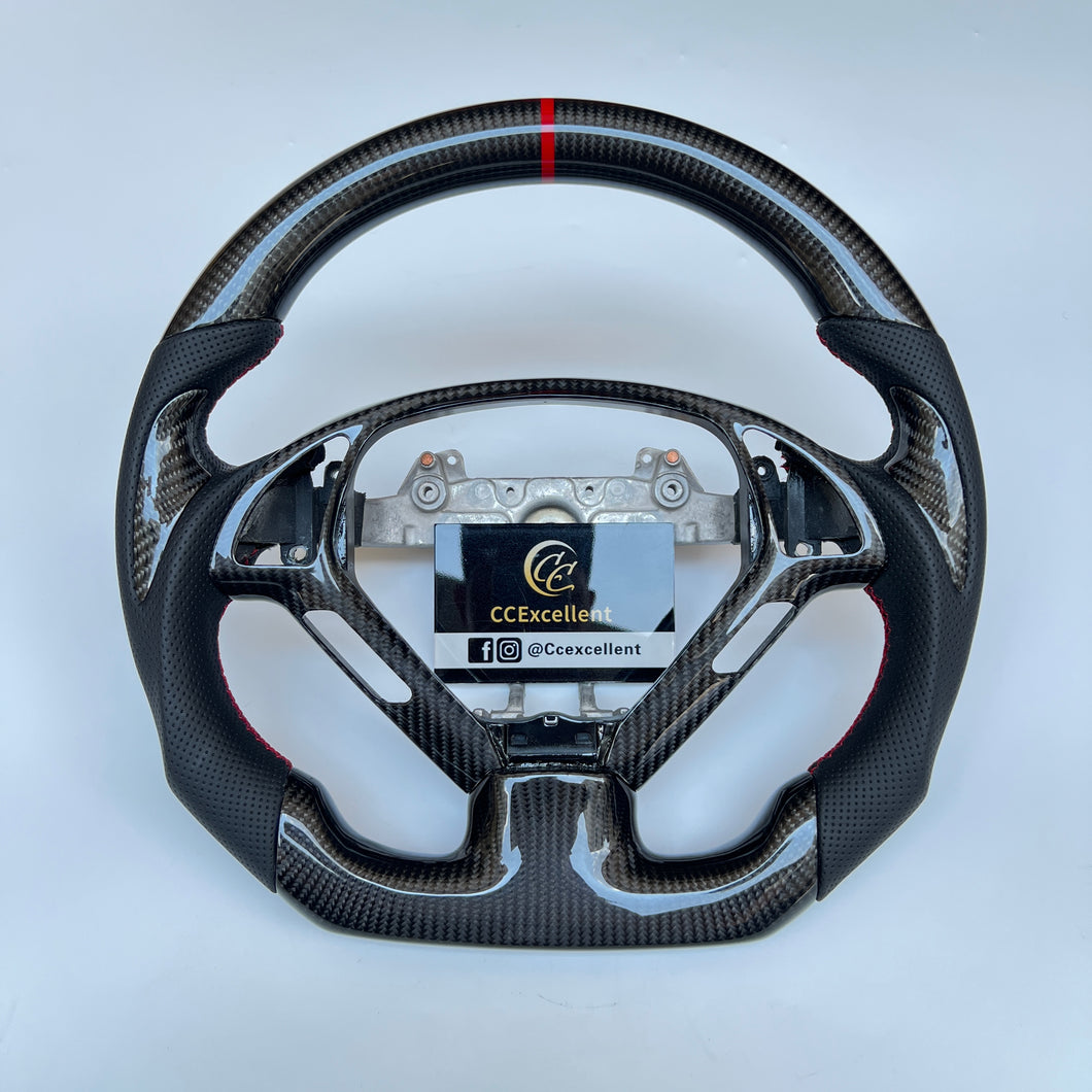 CCexcellent For Infiniti G37/EX35 2008/2009/2010/2011/2012/2013 carbon fiber steering wheel