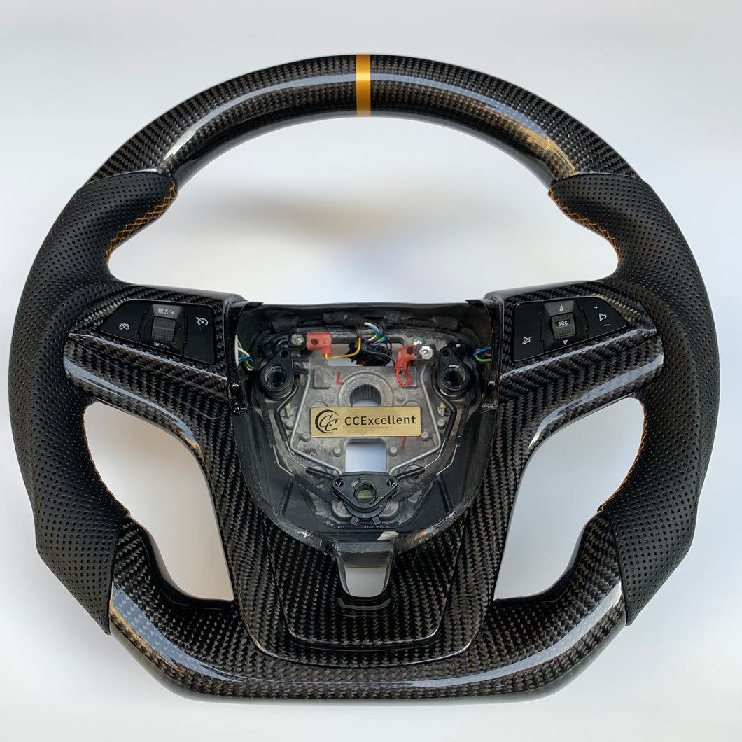CCexcellent  For Chevrolet 5th gen Camaro 2010 2011 2012 2013 2014 2015  carbon fiber steering wheel