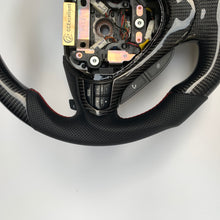 Load image into Gallery viewer, CCexcellent  For Acura TSX 2009 2010 2011 2012 2013 2014 carbon fiber steering wheel with black perforated leather sides
