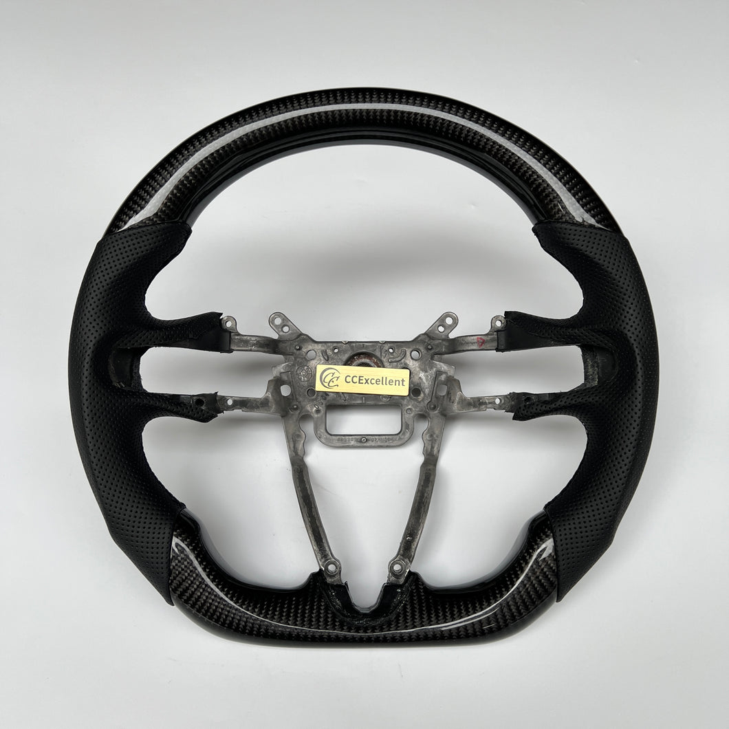 CCexcellent For Honda Jazz 2008-2014 carbon fiber steering wheel