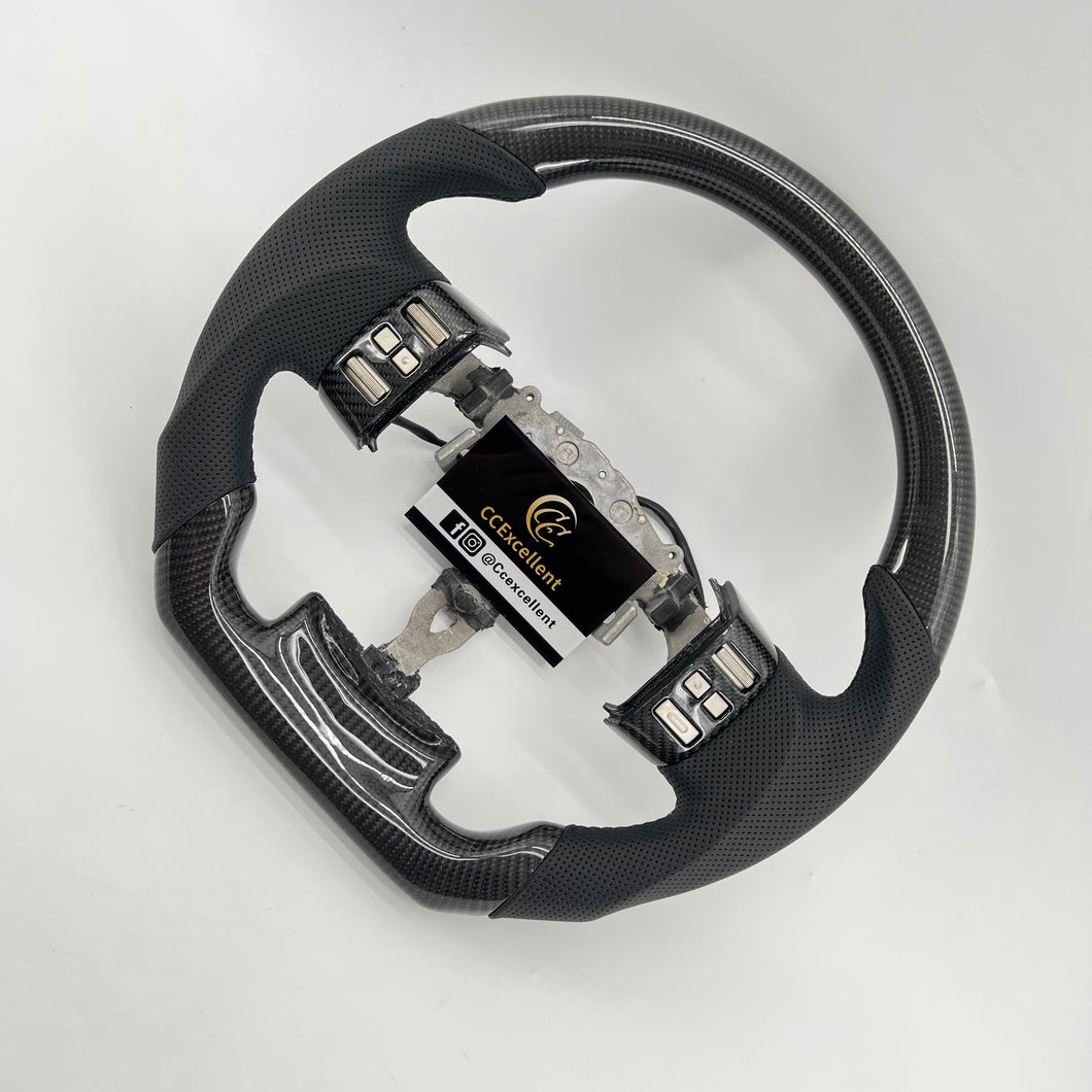 CCexcellent For Nissan Titan 2004 2005 2006 2007 2008 2009 2010 2011 2012 carbon fiber steering wheel