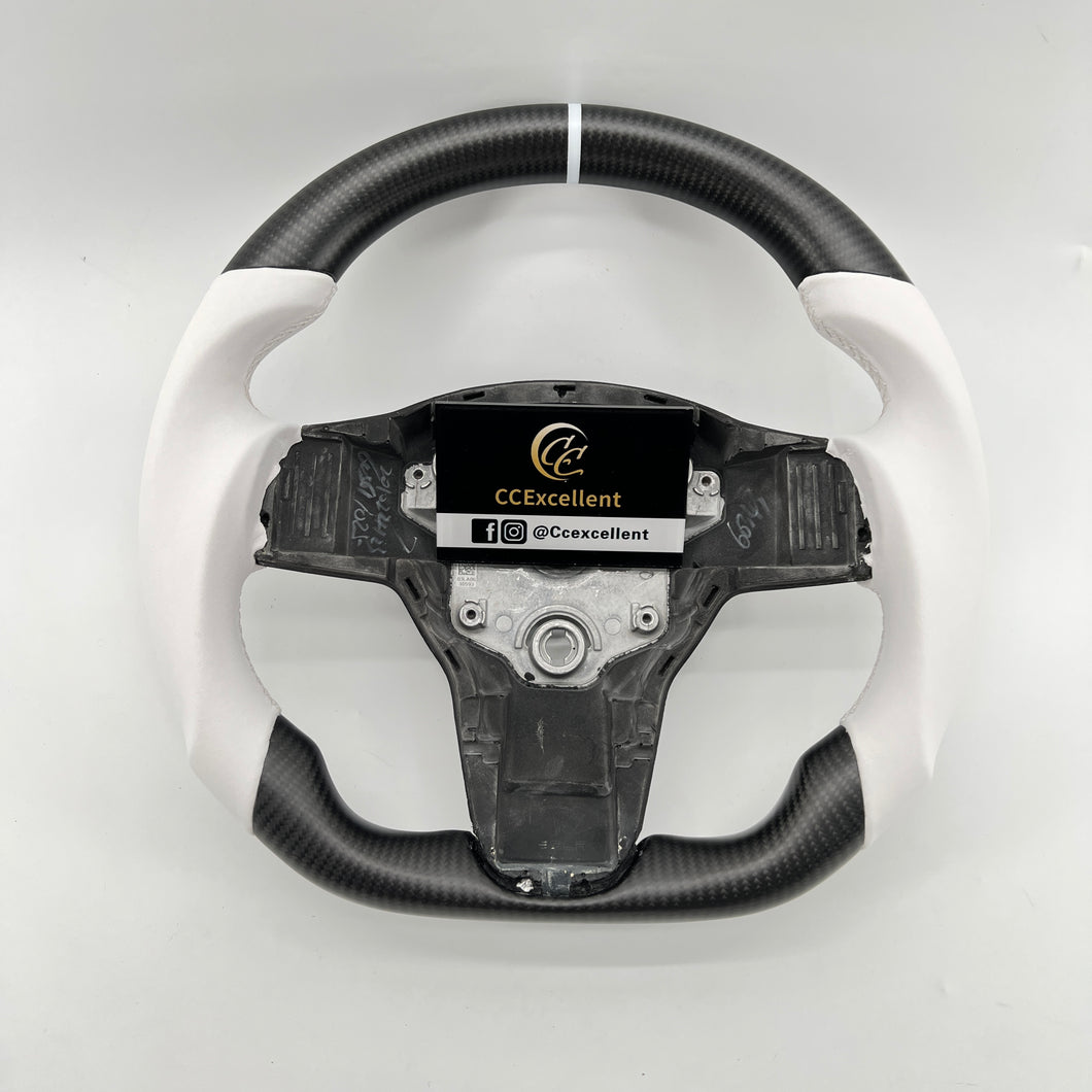 CCexcellent For Tesla Model Y 2017-2021 steering wheel carbon fiber