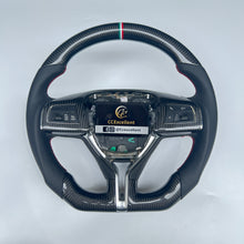 Load image into Gallery viewer, CCexcellent  For MASERATI GHIBLI M157 2014 2015 2016 2017 2018 2019 carbon fiber wheel with black perforated leather sides
