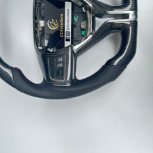 Load image into Gallery viewer, CCexcellent  For MASERATI GHIBLI M157 2014 2015 2016 2017 2018 2019 carbon steering wheel with black perforated leather sides

