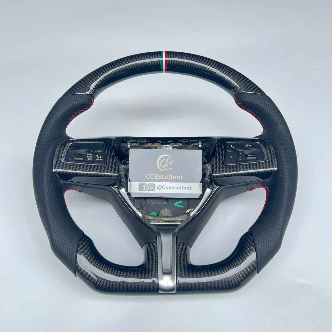 CCexcellent For Maserati Quattroporte GTS 2013 2014 2015 2016 2017 2018 2019 carbon fiber steering wheel