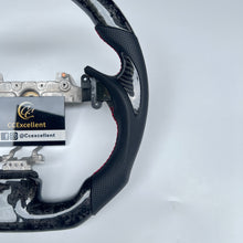 Load image into Gallery viewer, CCexcellent For Infiniti G37 2008/2009/2010/2011/2012/2013 forged carbon fiber steering wheel with thumbgrips 4
