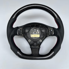 Load image into Gallery viewer, CCexcellent  For 2008 2009 2010 2011 2012 2013 2014 2015 2016 2017 2018 2019 Maserati Gran Turismo carbon fiber wheel with black perforated leather sides
