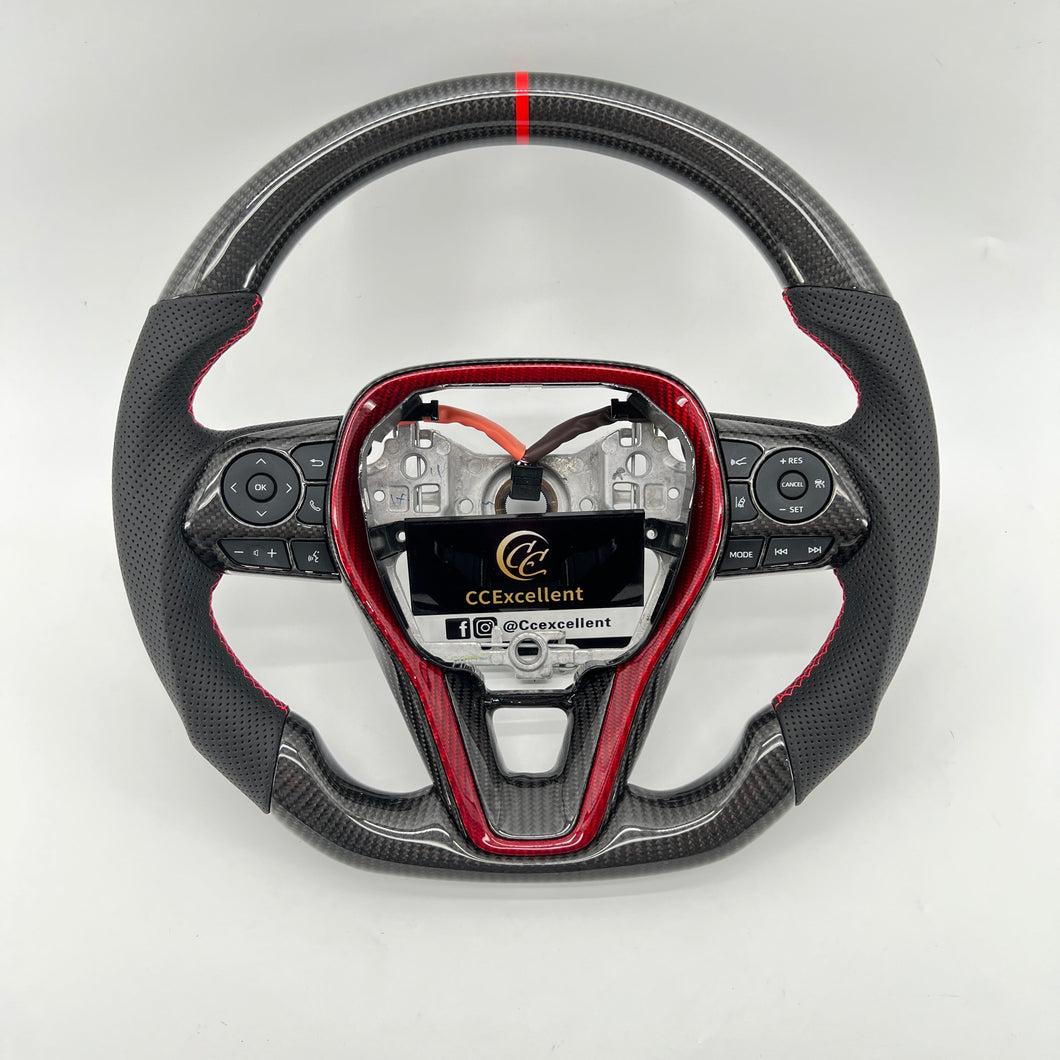 CCexcellent -For Toyota RAV4 2019 2020 2021 carbon fiber steering wheel
