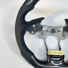 Load image into Gallery viewer, CCexcellent  For Acura ZDX 2009 2010 2011 2012 carbon  fiber steering wheel with black perforated leather sides
