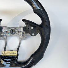 Load image into Gallery viewer, CCexcellent  For Acura ZDX 2009 2010 2011 2012 carbon  fiber steering wheel with black perforated leather sides
