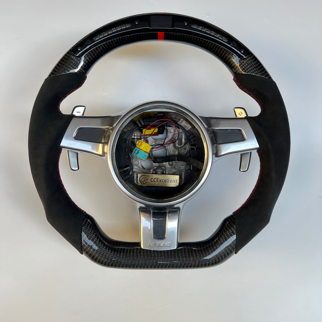 CCexcellent For Porsche All Carrera models - 2012.5 2013 2014 2015 2016 carbon fiber steering wheel