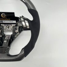 Load image into Gallery viewer, CCexcellent  For Acura TSX 2004 2005 2006 2007 2008  carbon  fiber steering wheel with black Italian alcantara sides
