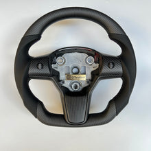 Load image into Gallery viewer, CCexcellent For Tesla Model Y 2017 2018 2019 2020 2021 carbon fiber steering wheel
