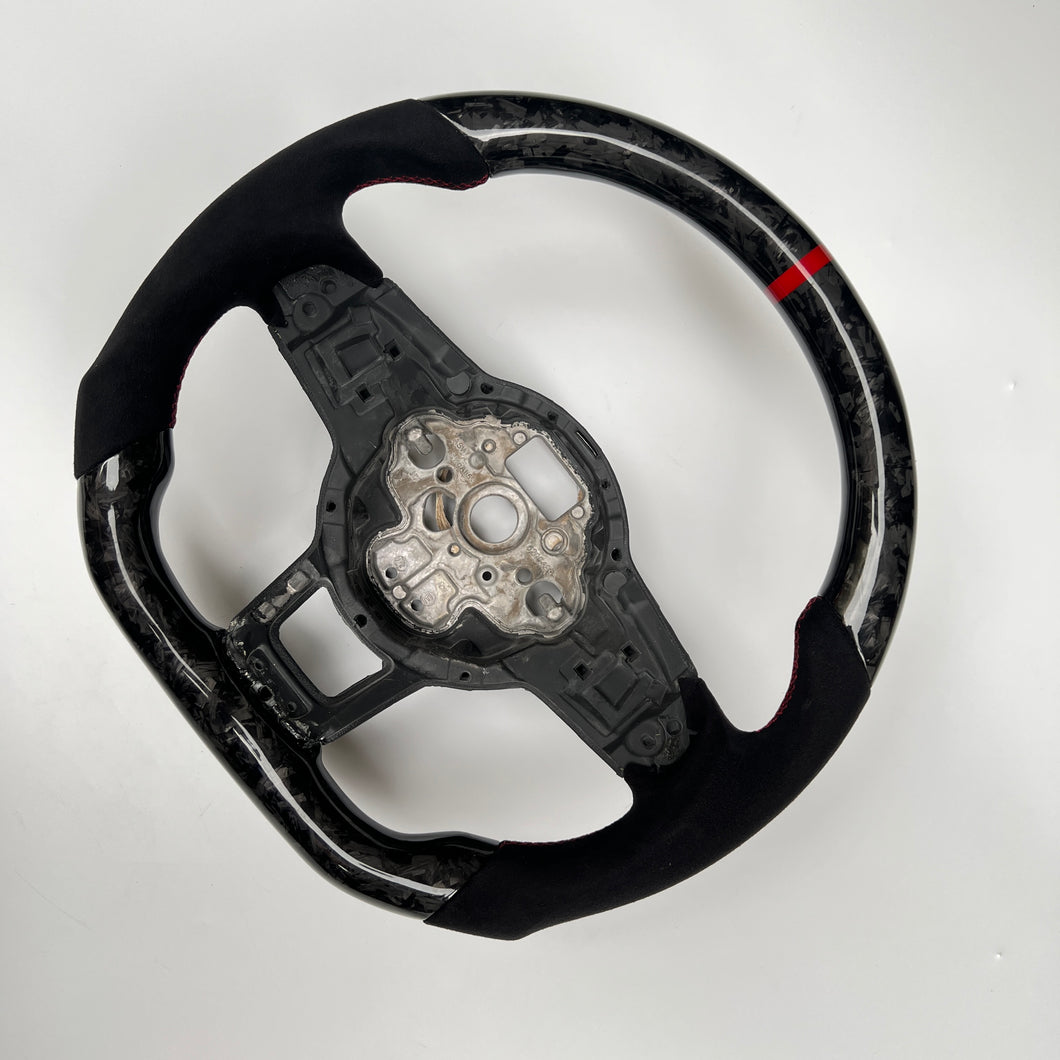 CCExcellent for Volkswagen MK7 2015-2019 carbon fiber steering wheel black alcantara