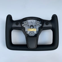 Load image into Gallery viewer, CCexcellent For Tesla 2017-2021 Model Y carbon fiber steering wheel with F1 design

