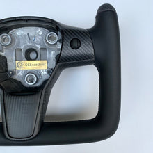 Load image into Gallery viewer, CCexcellent For Tesla 2017-2021 Model Y carbon fiber steering wheel with F1 design
