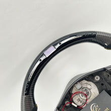 Load image into Gallery viewer, CCexcellent  For Maserati Gran Turismo  carbon  fiber steering wheel with LED at the top
