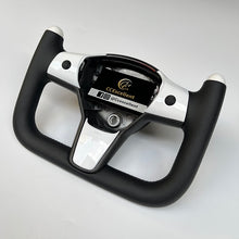 Load image into Gallery viewer, CCexcellent For Tesla 2017-2021 Model Y carbon fiber steering wheel with F1 style shape
