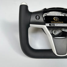Load image into Gallery viewer, CCexcellent For Tesla Model Y 2017-2021 carbon fiber steering wheel yoke shape design
