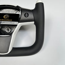 Load image into Gallery viewer, CCexcellent For Tesla Model Y 2017-2021 carbon fiber steering wheel yoke shape design
