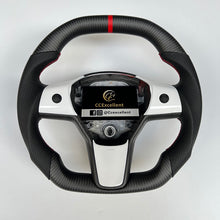 Load image into Gallery viewer, CCexcellent For Tesla 2017-2021 Model Y carbon fiber steering wheel
