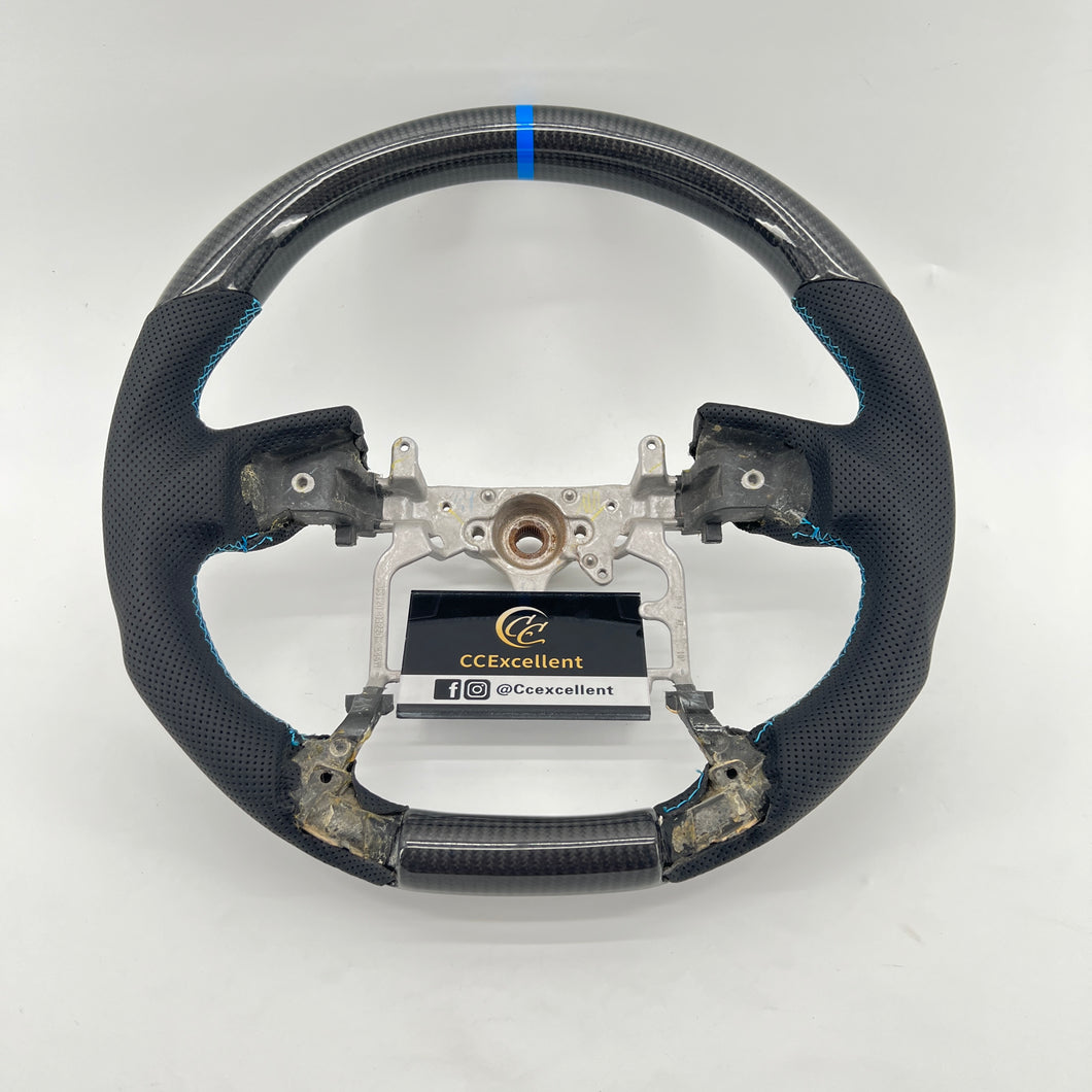 CCExcellent for Toyota Tundra  2018-2020 carbon fiber steering wheel blue stitching