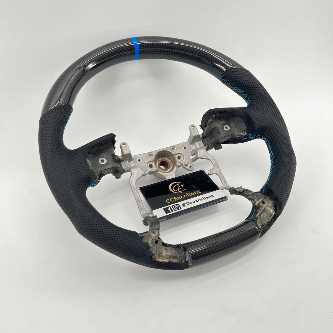 CCExcellent for Toyota Tundra  2018-2020 carbon fiber steering wheel blue stripe