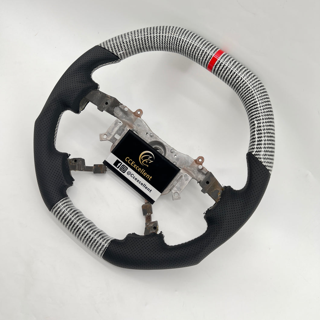 CCExcellent for Toyota Tundra  2007-2013 carbon fiber steering wheel black perforated leather