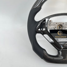Load image into Gallery viewer, CCexcellent For Infiniti G37 2008/2009/2010/2011/2012/2013 carbon fiber steering wheel with black perforated leather 6
