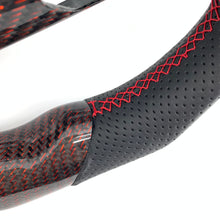 Load image into Gallery viewer, CCexcellent For Infiniti G37 2008/2009/2010/2011/2012/2013 carbon fiber steering wheel with red wire 5

